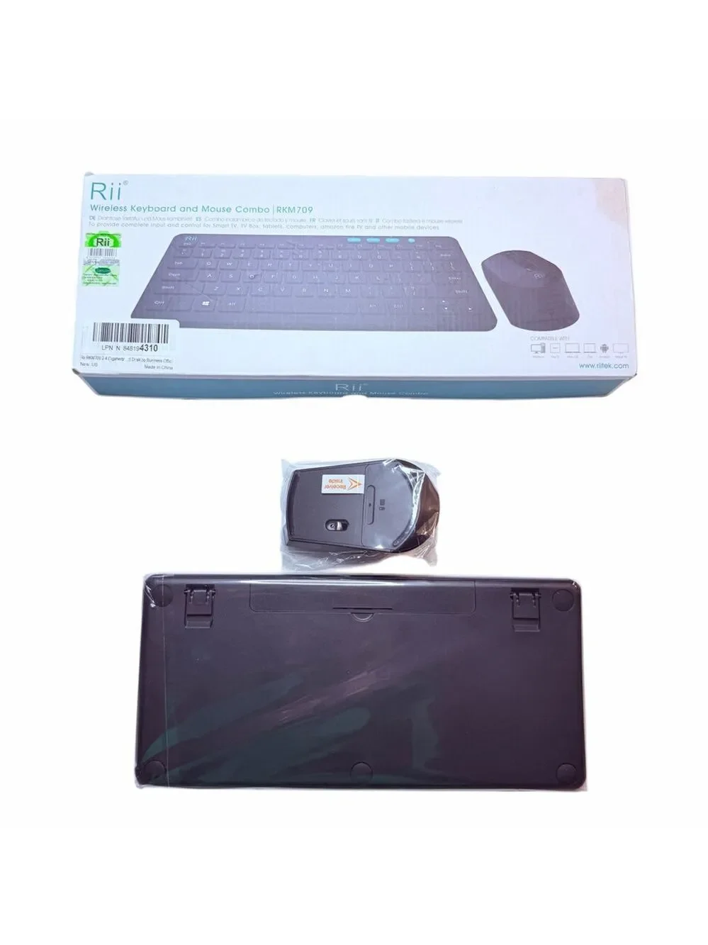 Rii RKM709 Wireless Keyboard Mouse Combo USB 2.4GHz New In Box